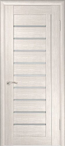 Межкомнатная дверь ЛУ-25 Капучино, ПО (стекло сатинат)